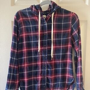 Garage hooded flannel - Womens XS